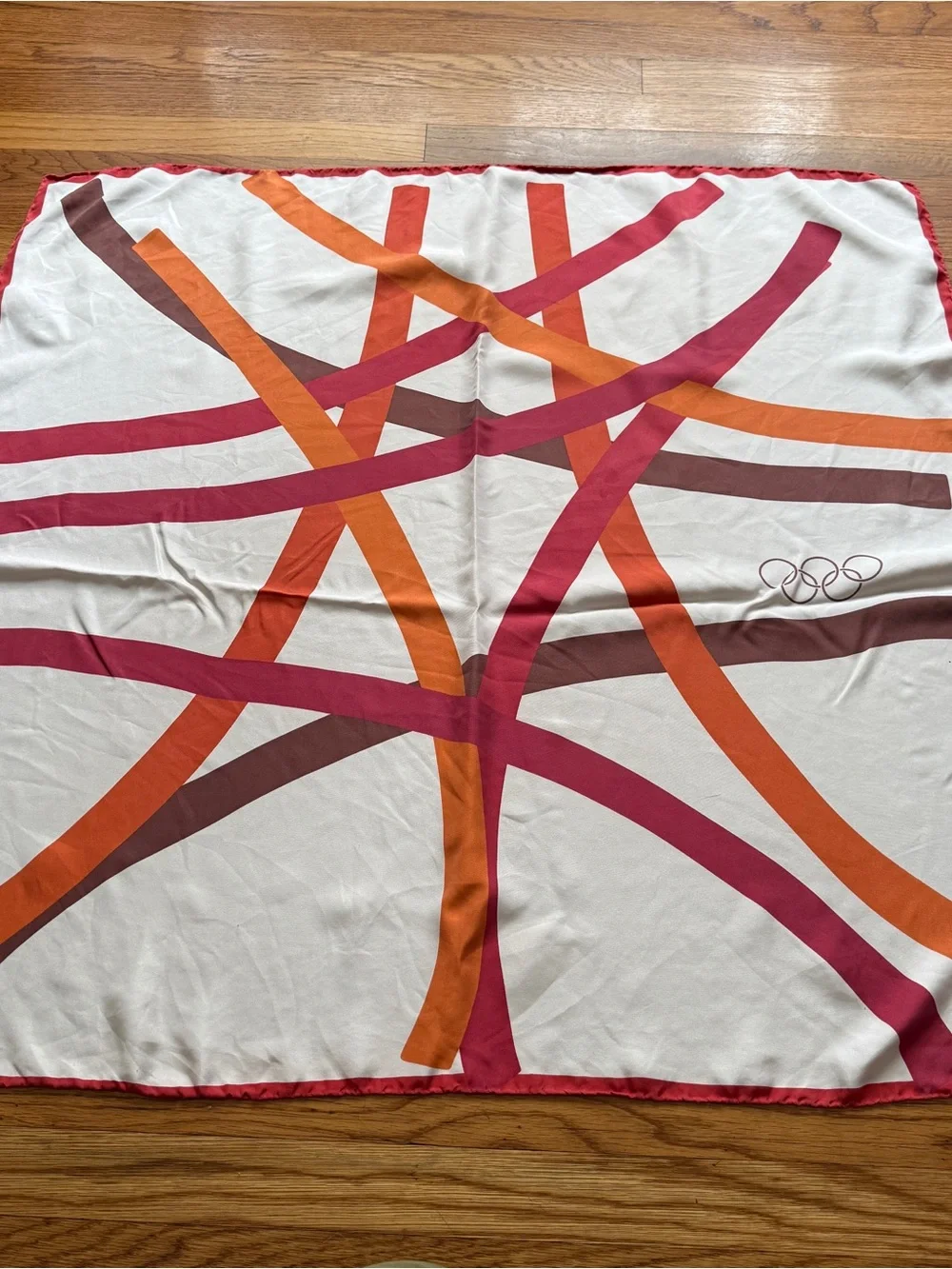 Vintage silk Olympics world games scarf